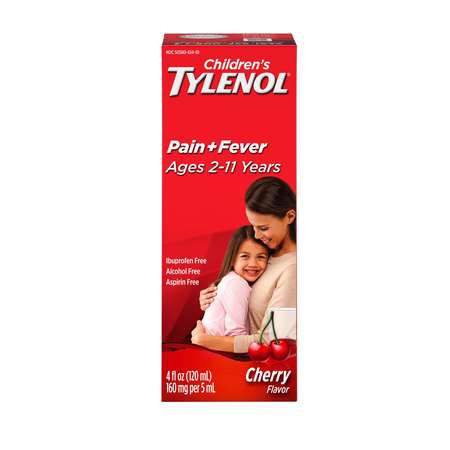 TYLENOL CHILDRENS Tylenol Cherry Children's Suspension 4 fl. oz., PK36 3012307